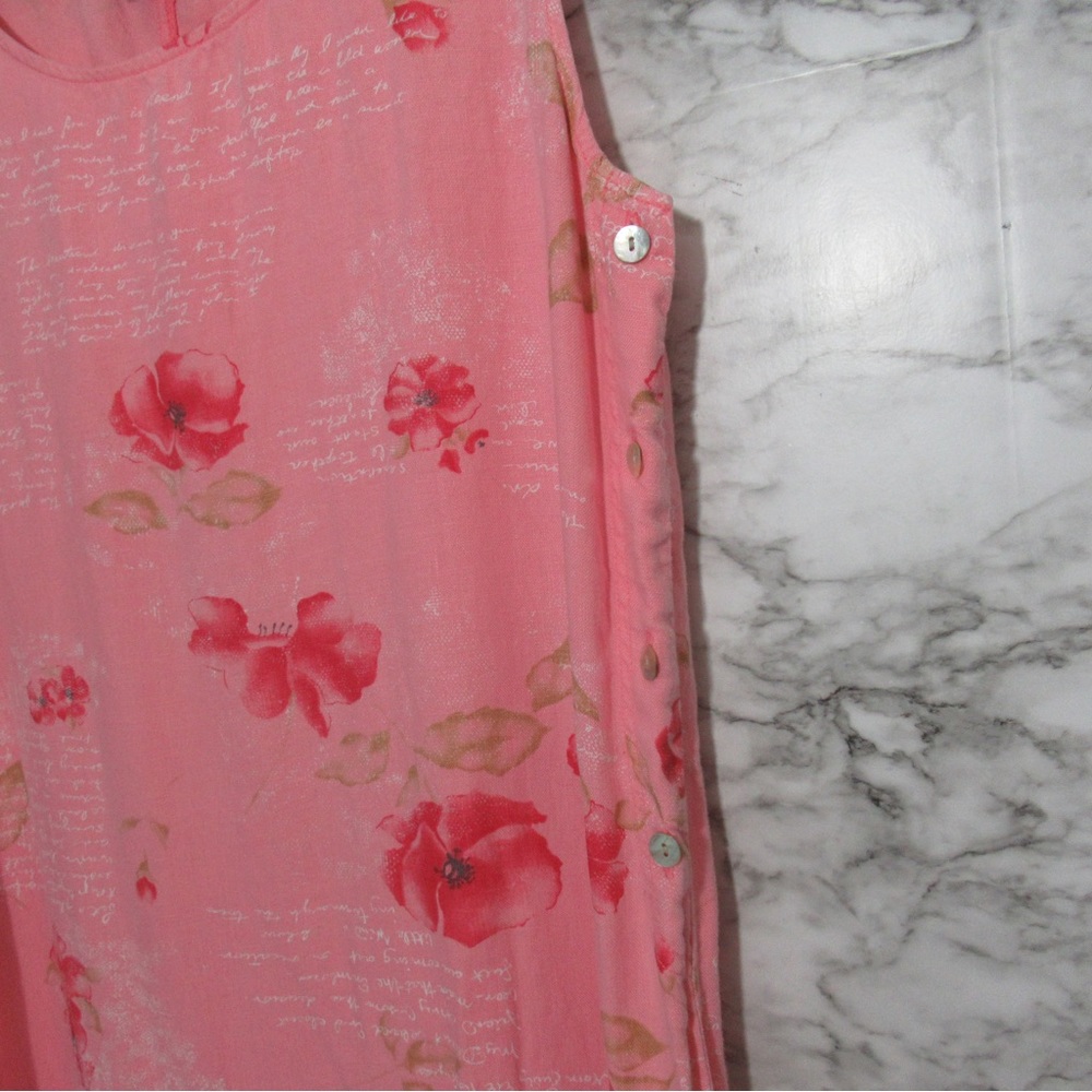 Vintage Uniform John Paul Richard Linen Floral Long M… Gem